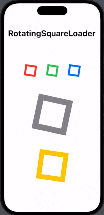 RotatingSquareLoader SwiftUI